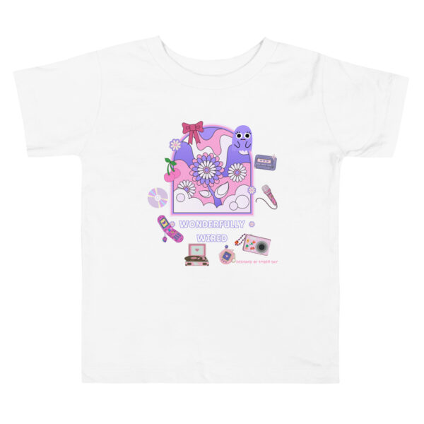 “Wonderfully Wired” TAGLESS Toddler Short Sleeve Tee - Image 2