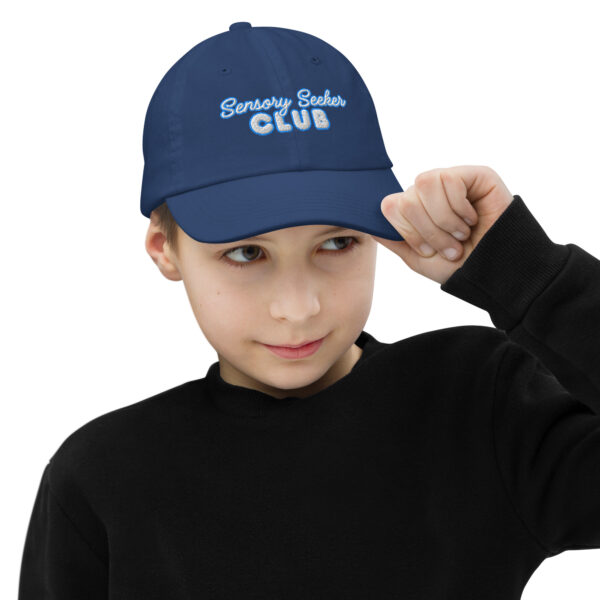 “Sensory Seeker Club” Youth Baseball Cap - Image 9